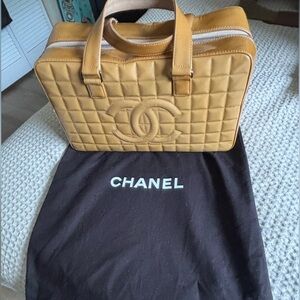 Chanel Camel Quilted Shoulder Bag